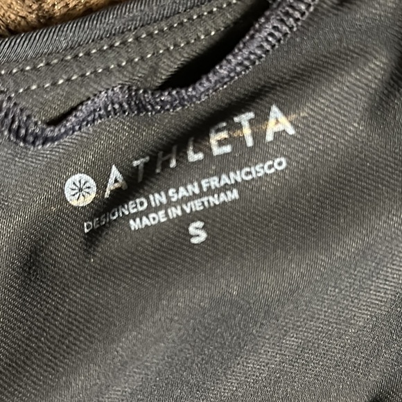 ATHLETA Keyhole Black Swimsuit Sz Small - Picture 9 of 9